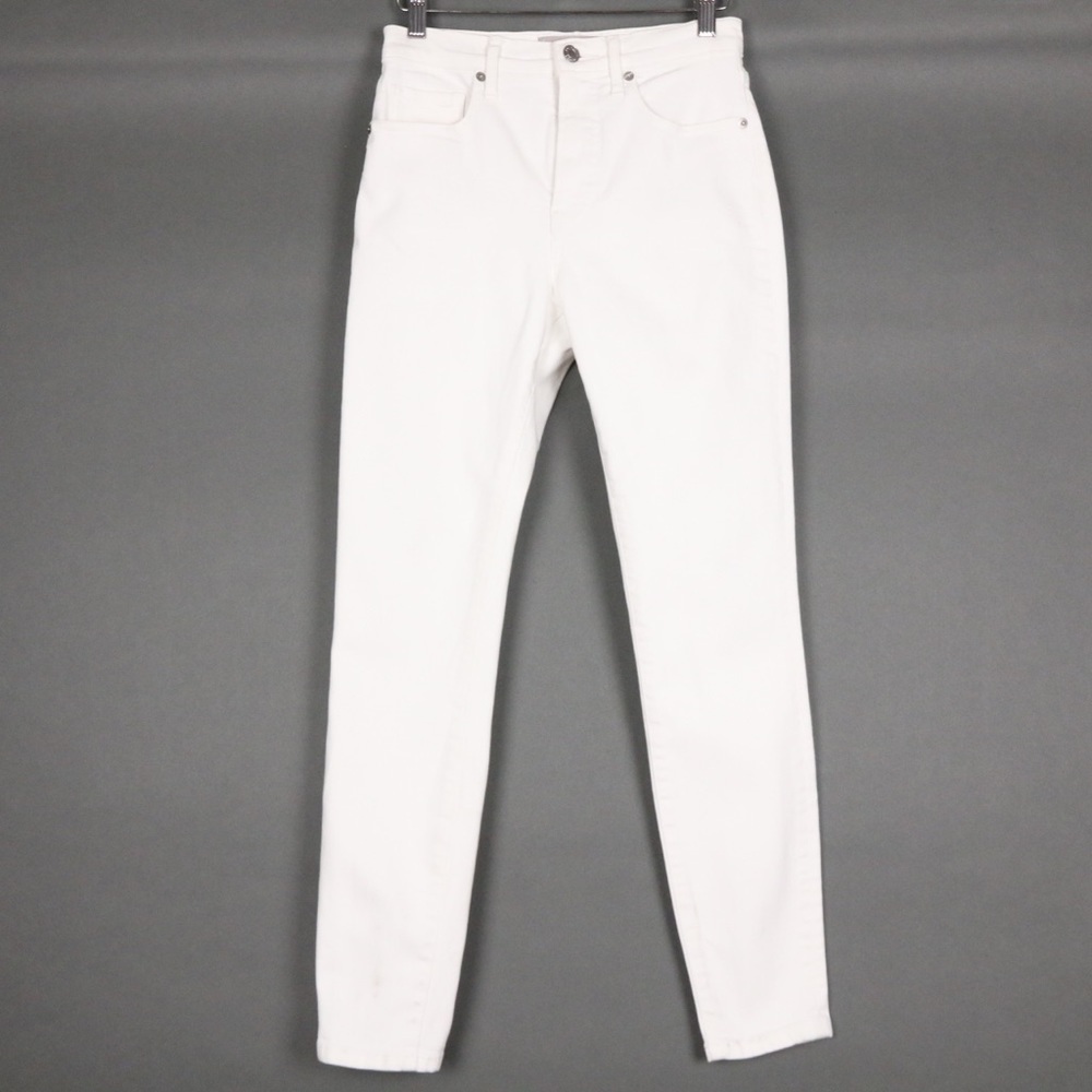 Everlane High Rise White Skinny Jeans